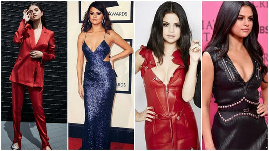 Deep V Necklines with Selena Gomez