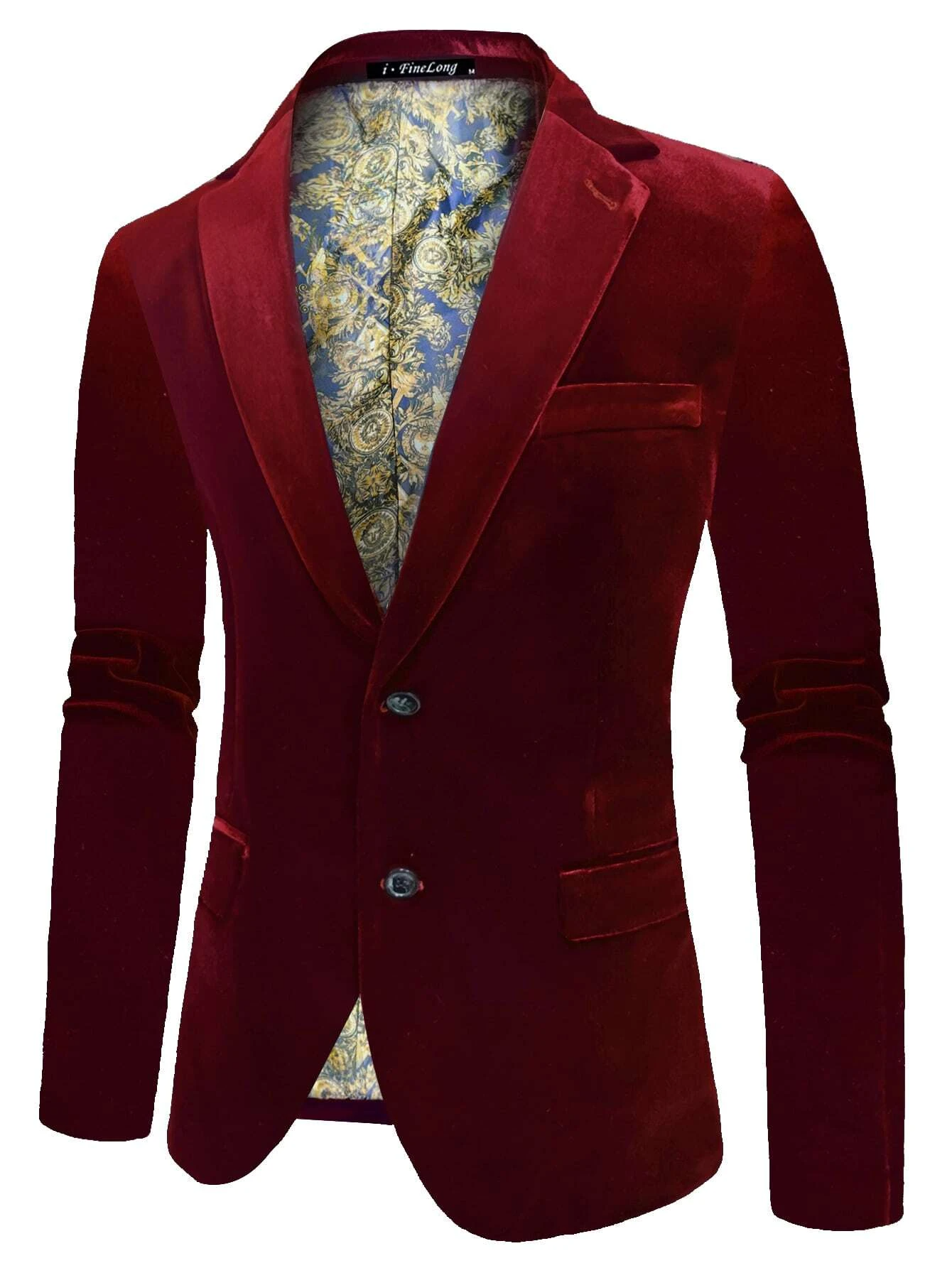 Baroque Lapel Collar Single Breasted Blazer