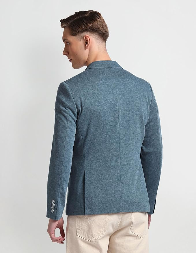 Single Breasted Slim Fit Crafted Blazer