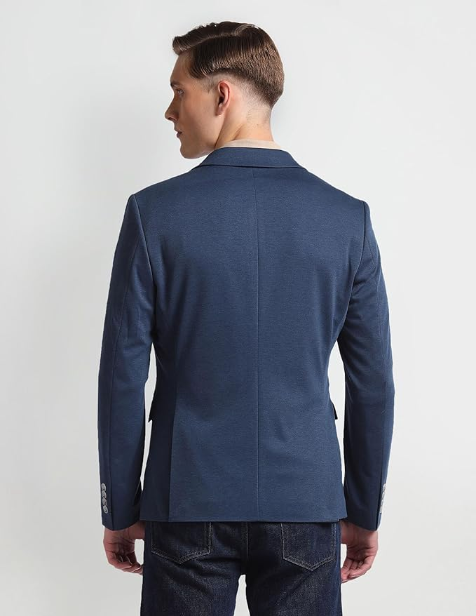 Single Breasted Slim Fit Crafted Blazer