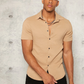 Solid Short Sleeve Button Front Shirt