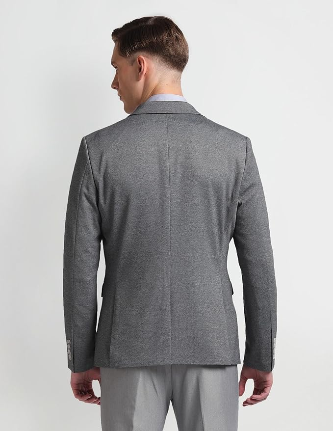 Single Breasted Slim Fit Crafted Blazer