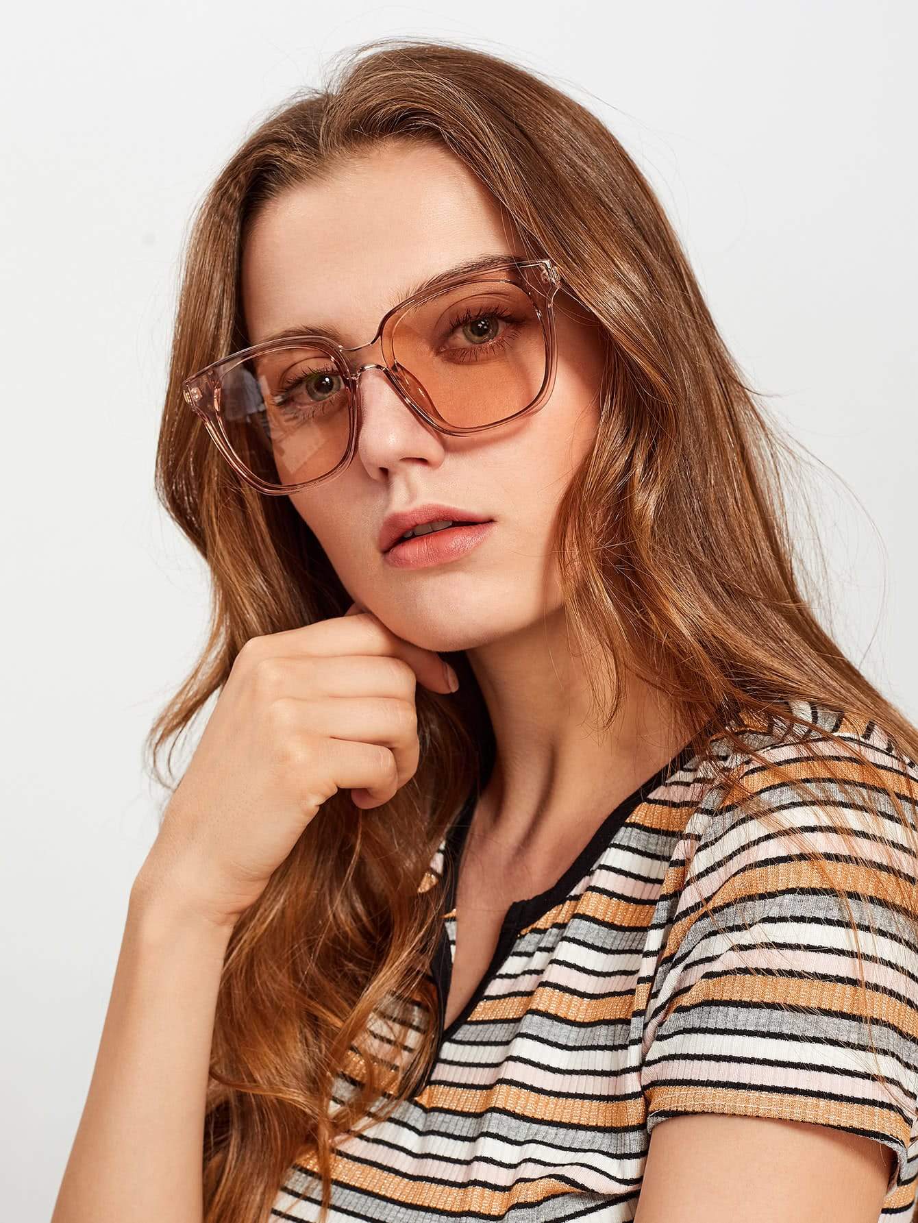 Tinted Brown Lens Sunglasses