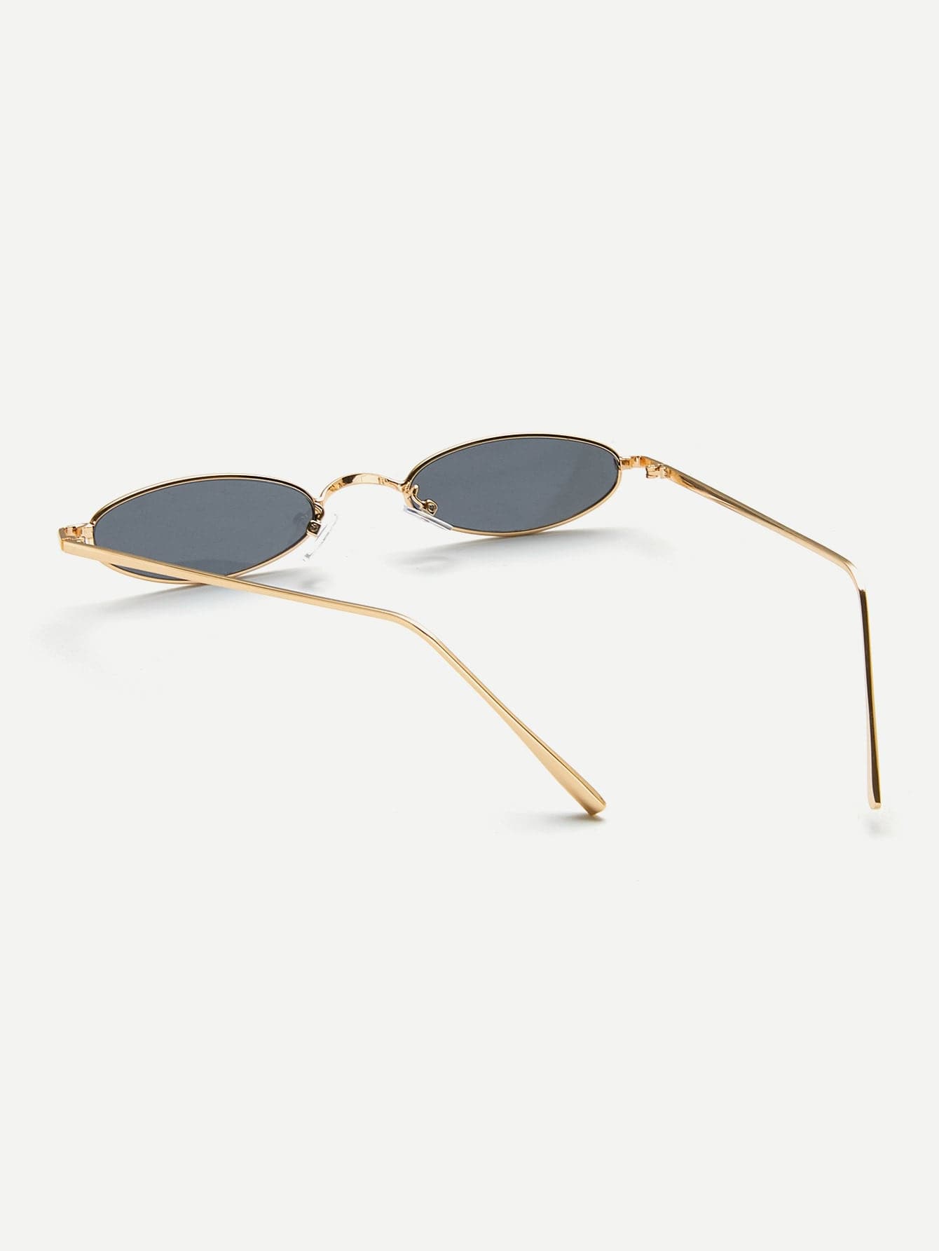 Metal Frame Flat Lens Sunglasses