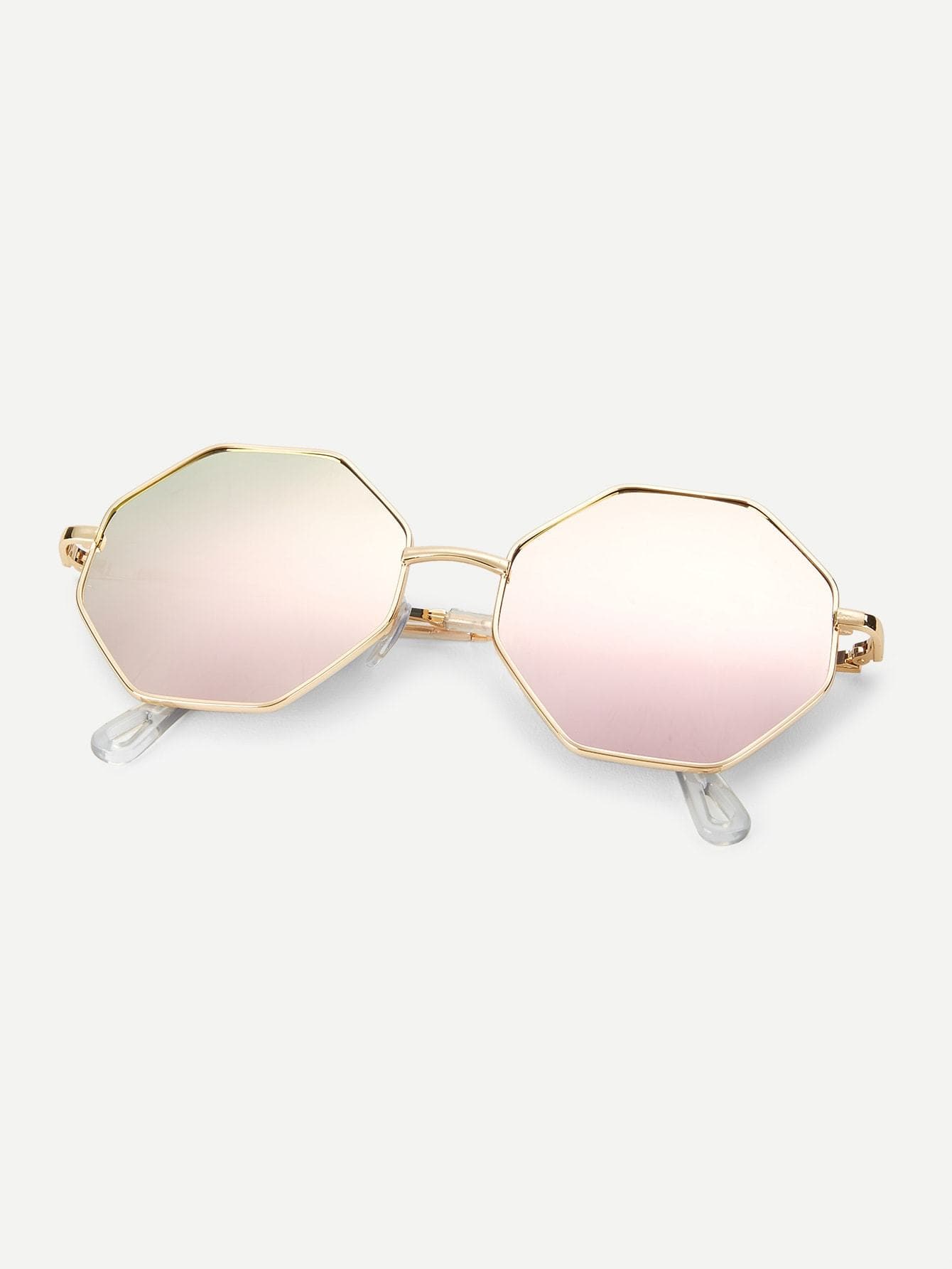Metal Frame Polygon Sunglasses