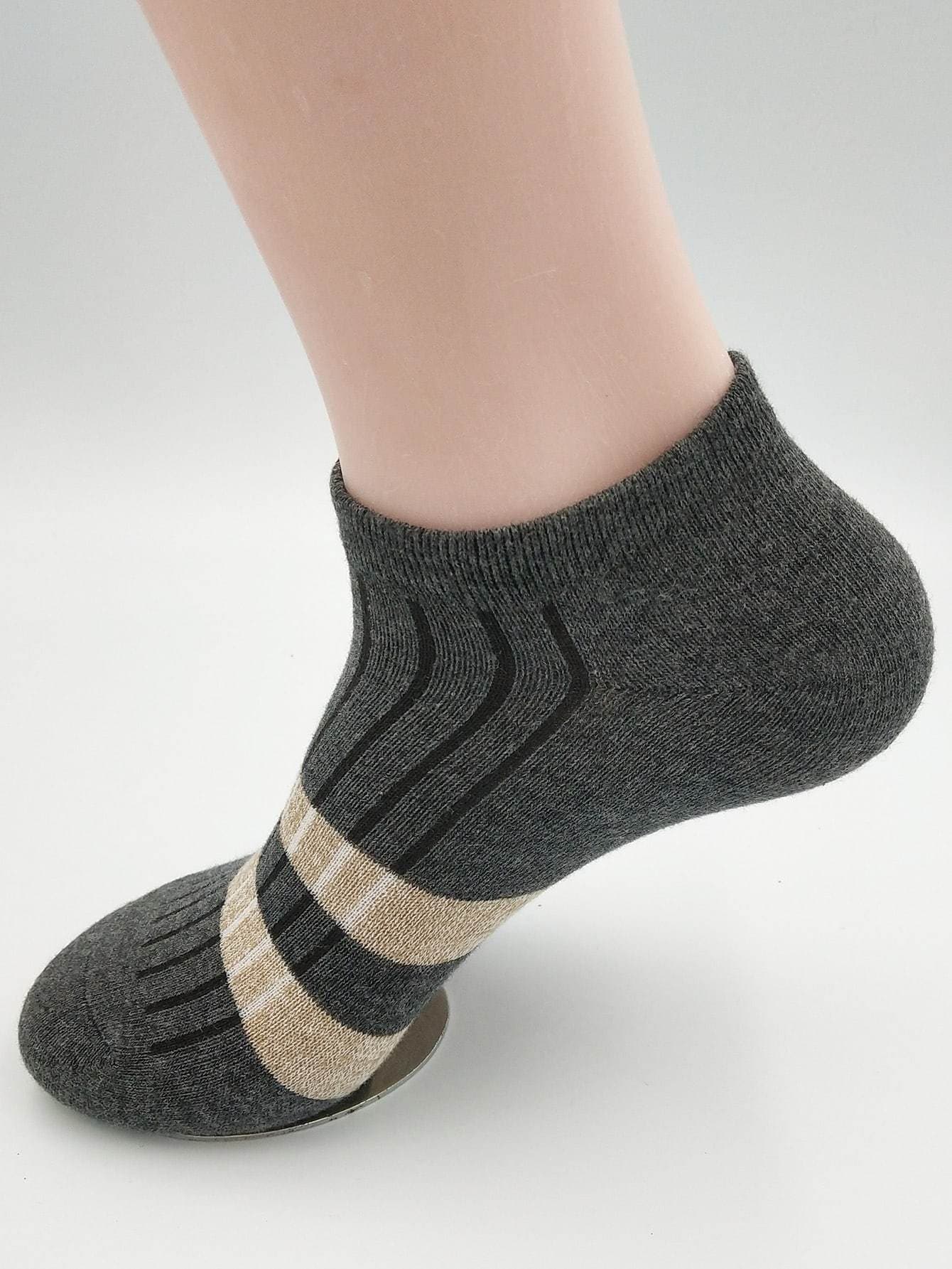 Cotton Striped Socks 5pairs