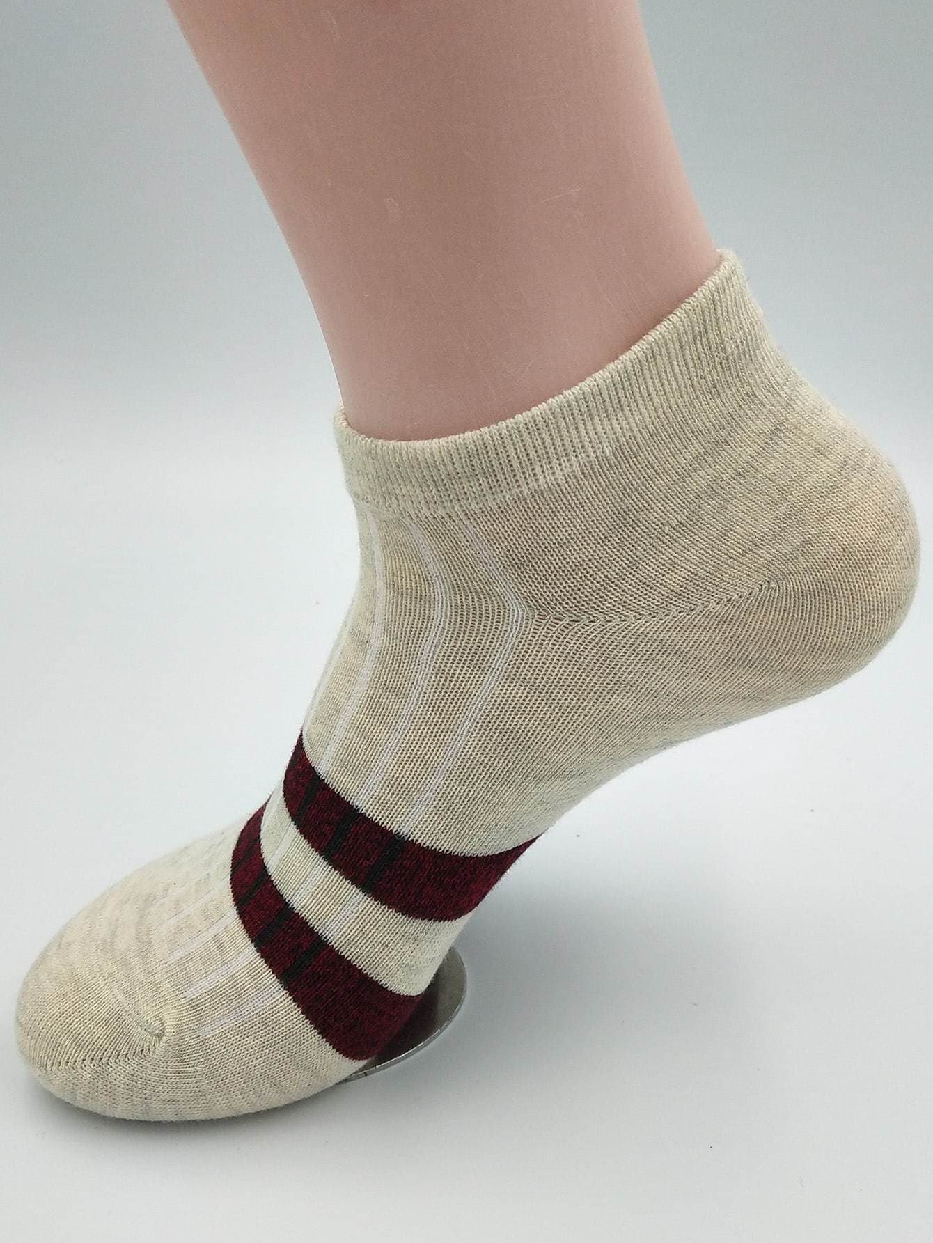 Cotton Striped Socks 5pairs
