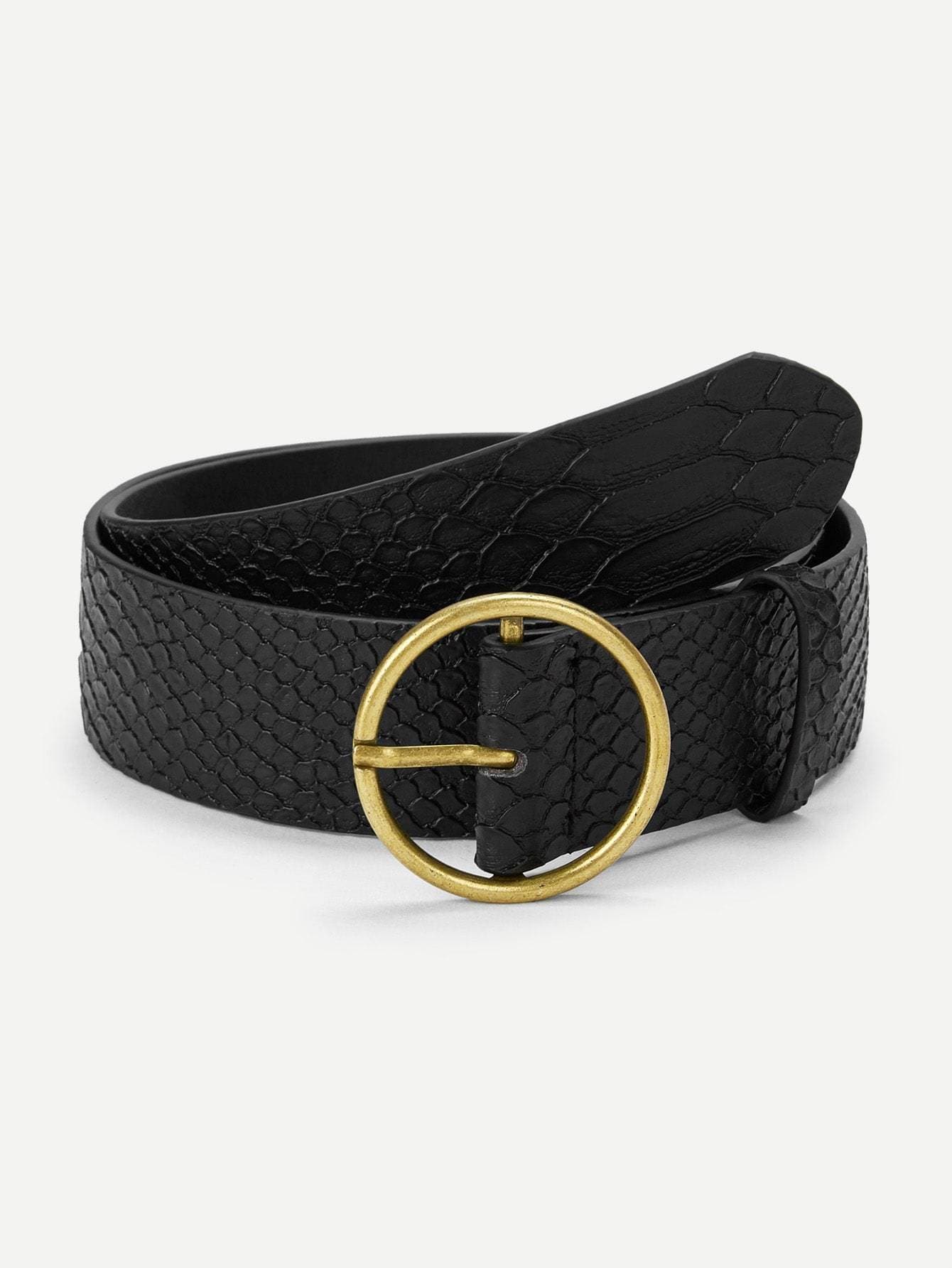 Round Buckle Belt