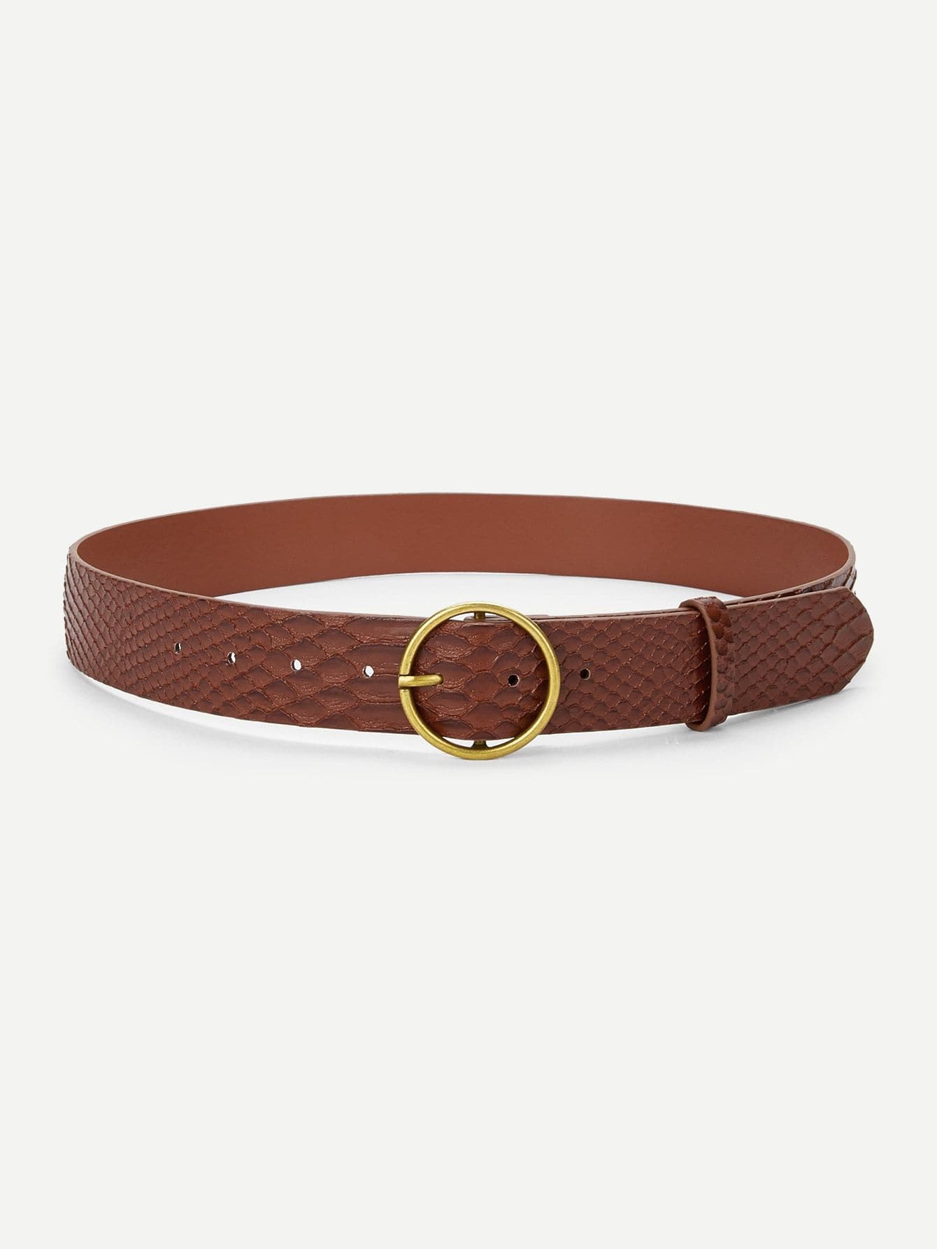 Round Buckle Belt