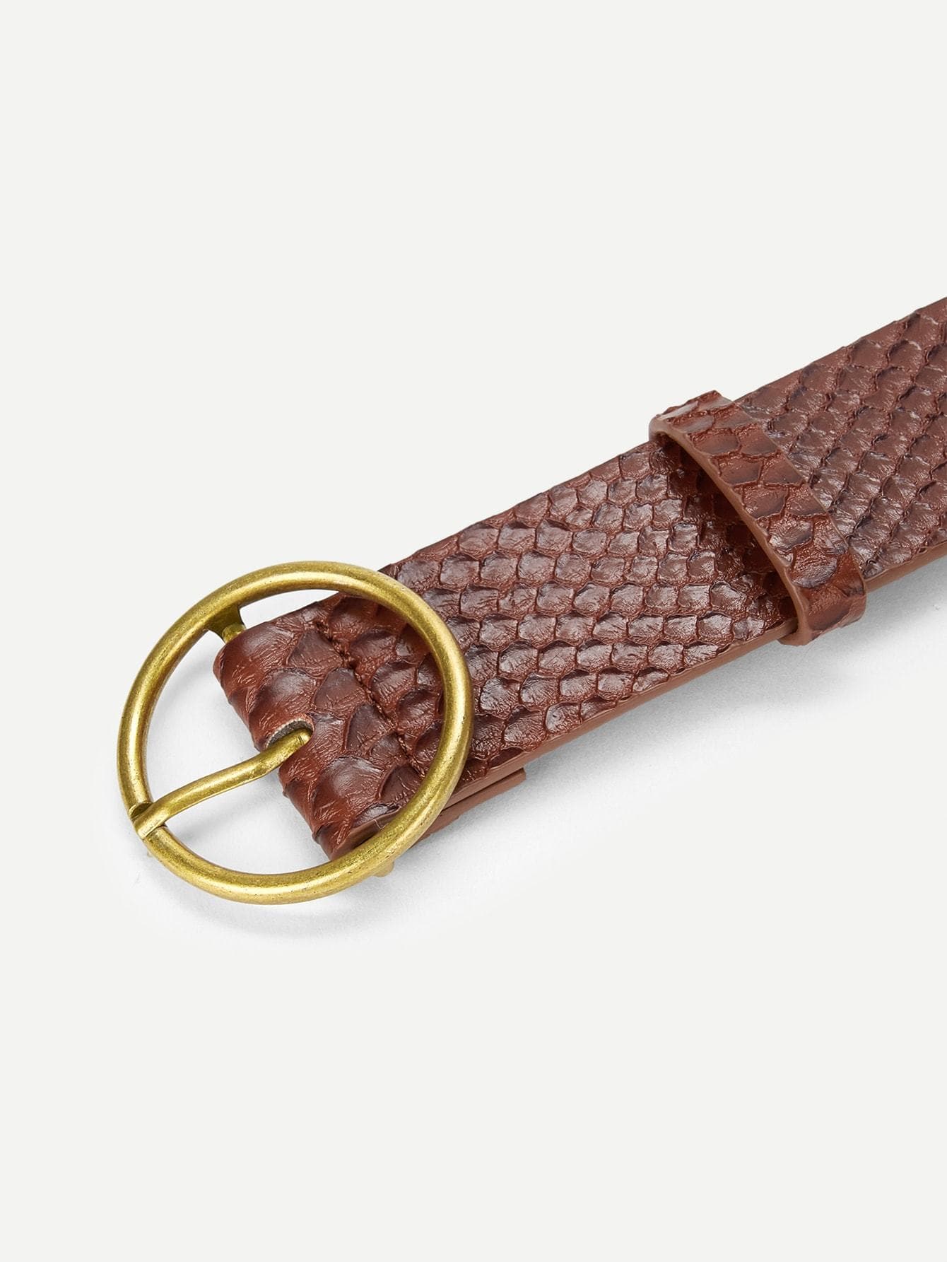 Round Buckle Belt