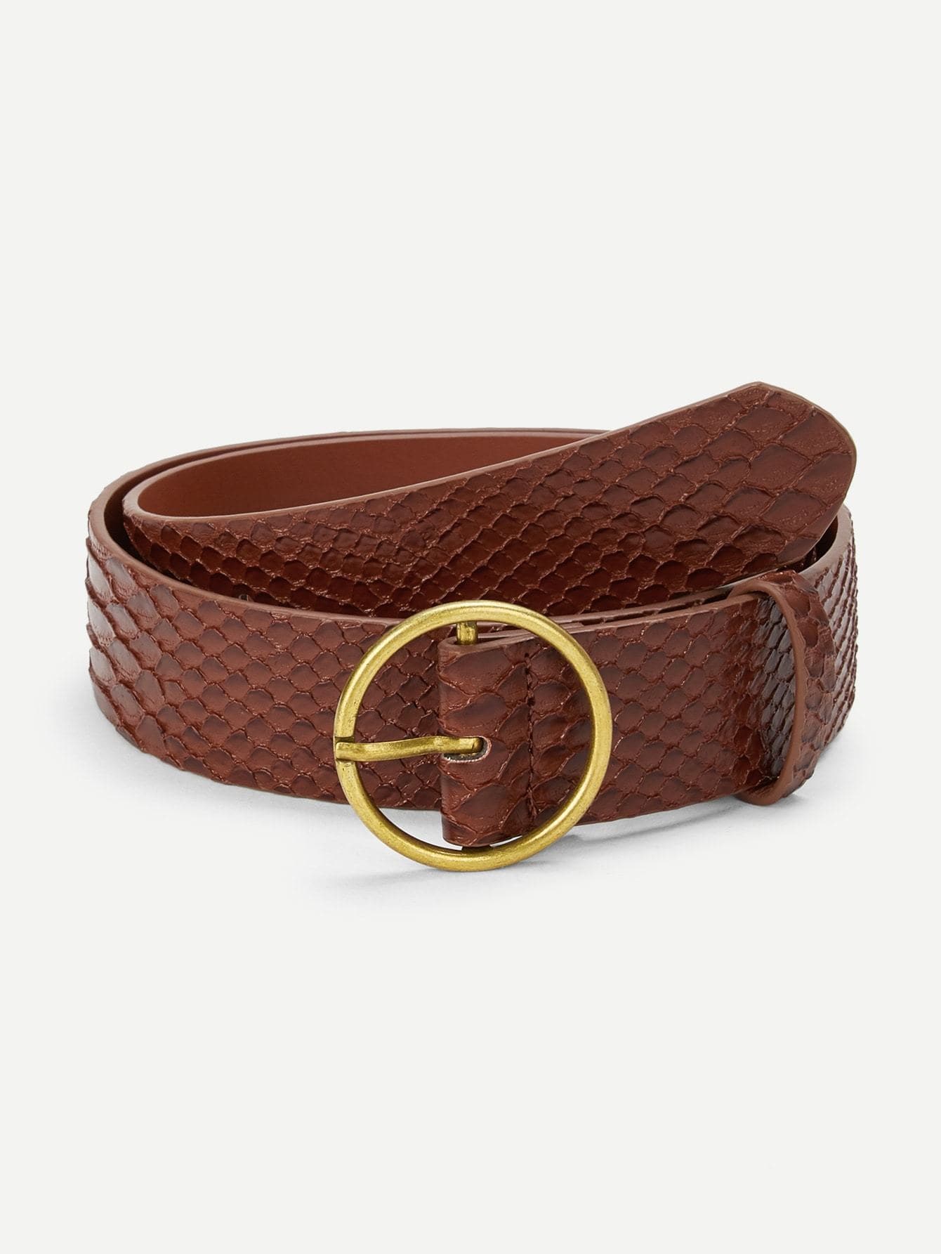 Round Buckle Belt