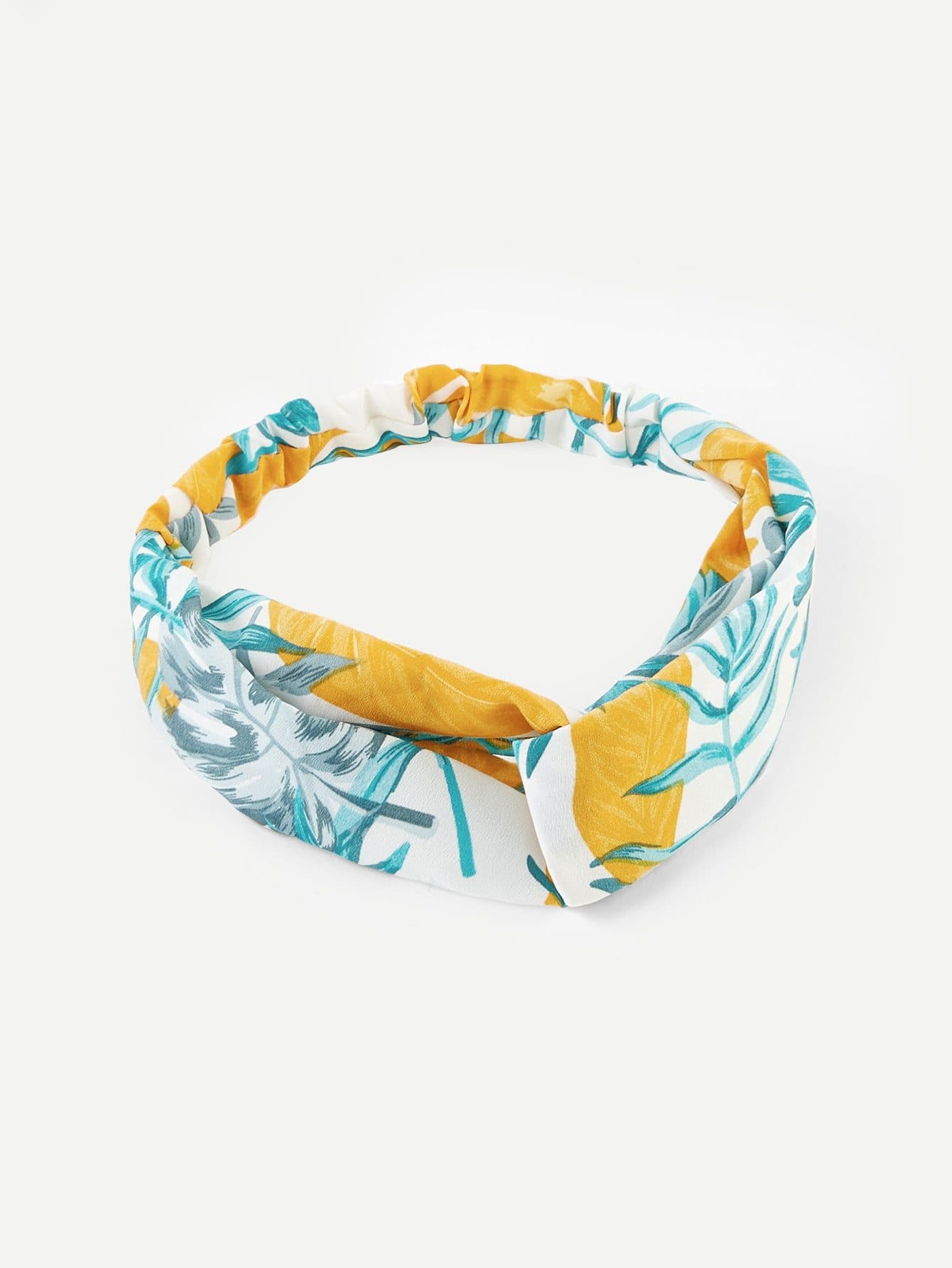 Multicolor Polyester Twist Tropical Headband