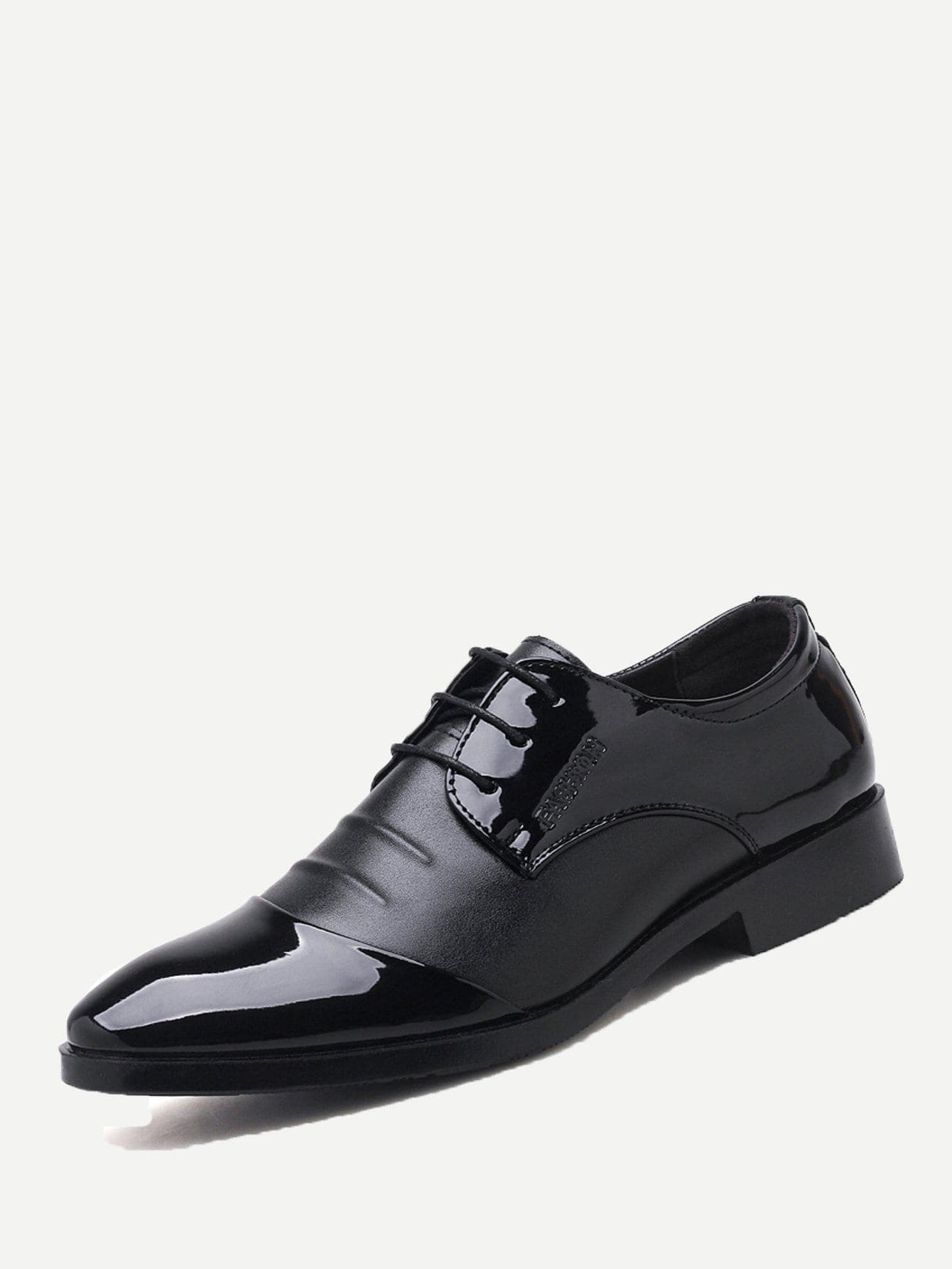 Black Lace Up Low Top Oxfords