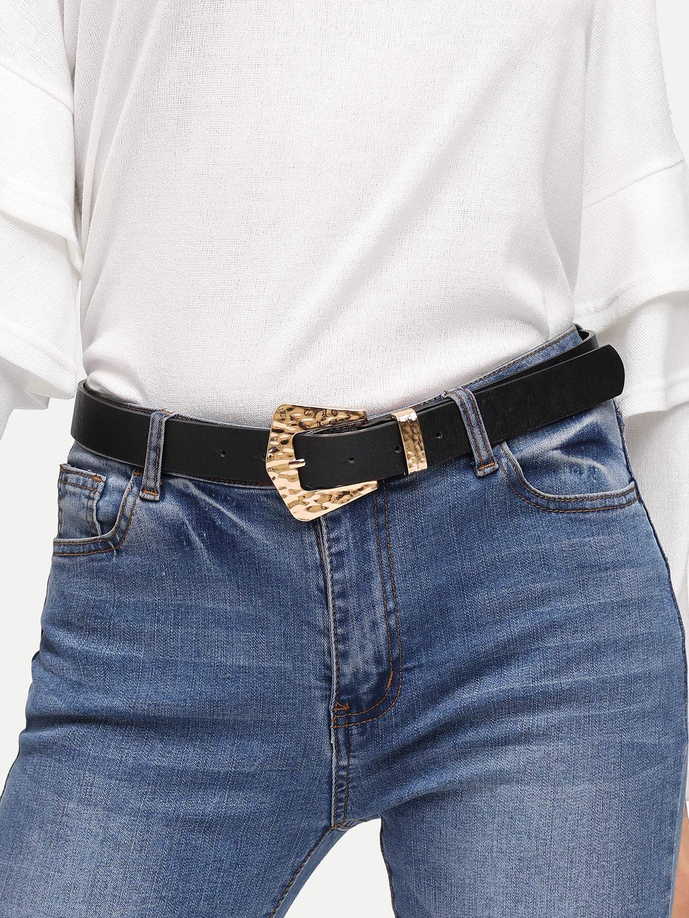Metal Buckle Black Belt