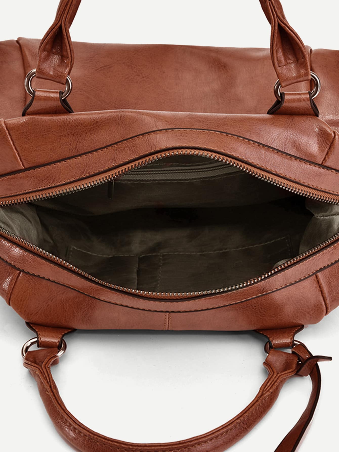 Convertible Studded Buckle Strap Shoulder Bag