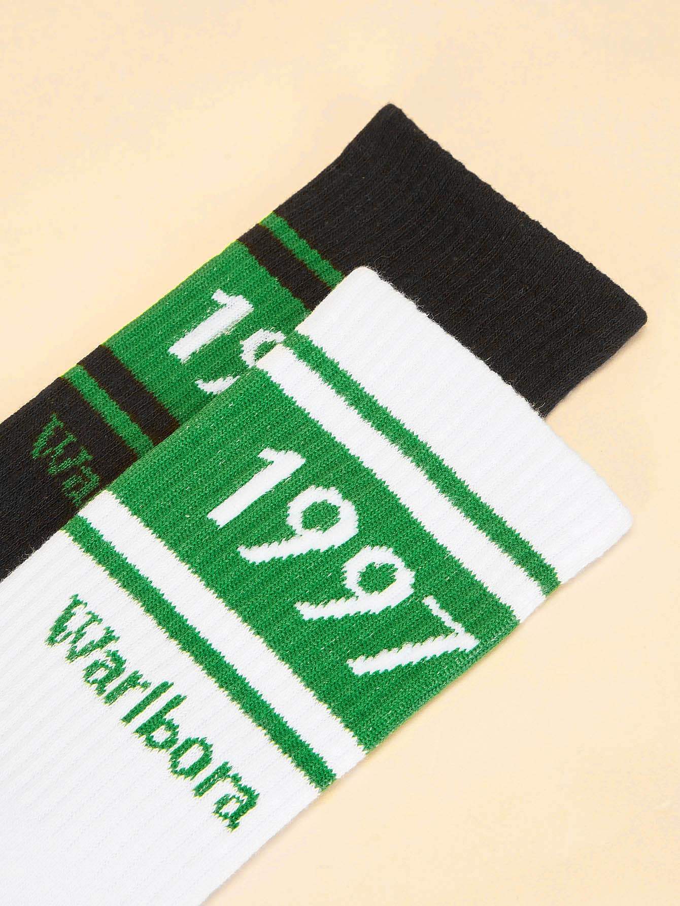 Figure Detail Socks 2pairs