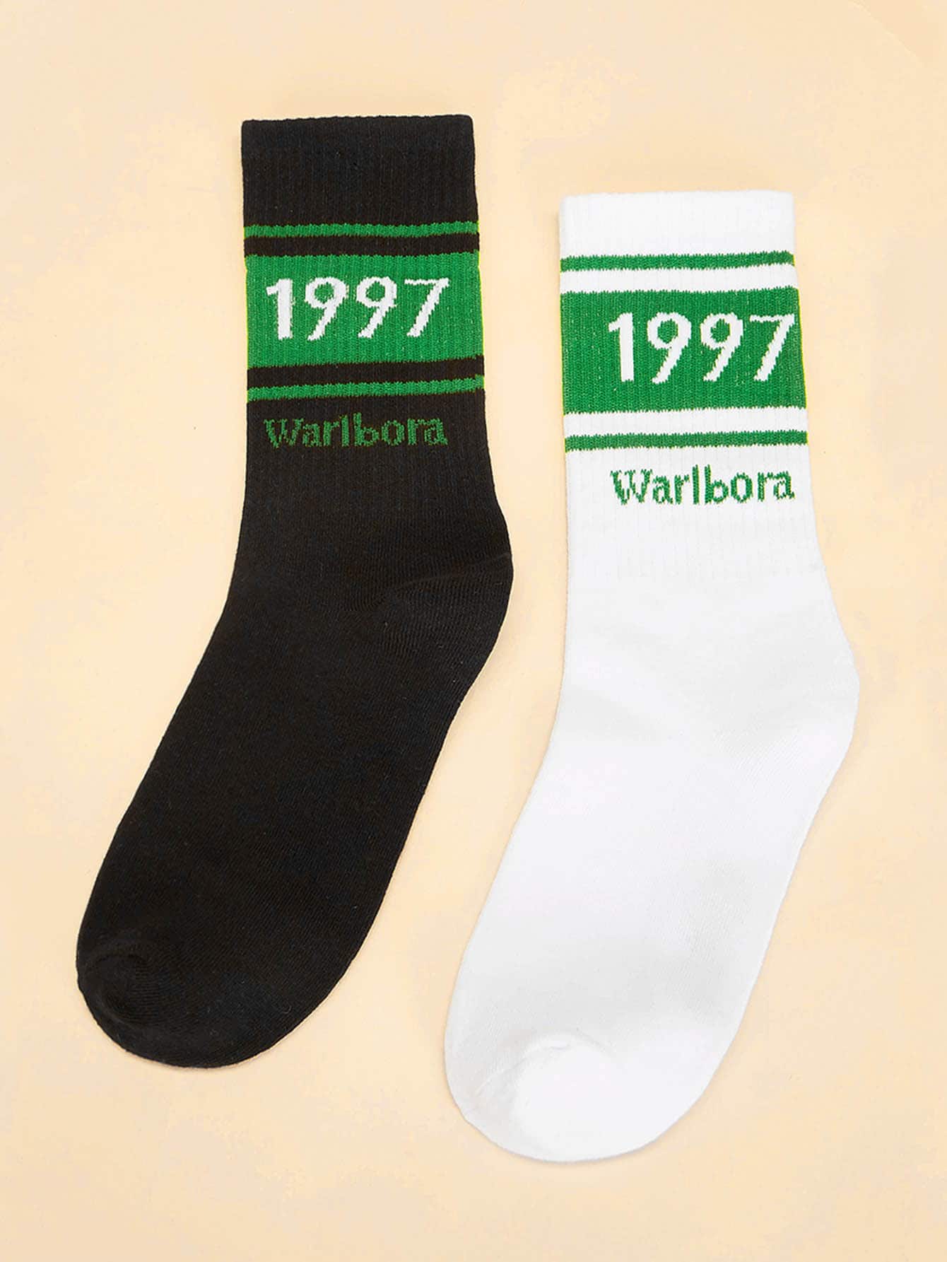 Figure Detail Socks 2pairs