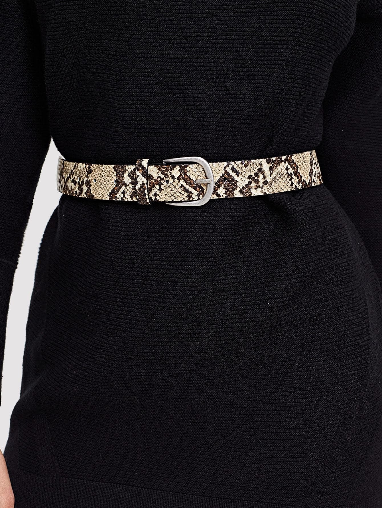 Snakeskin Pattern Belt