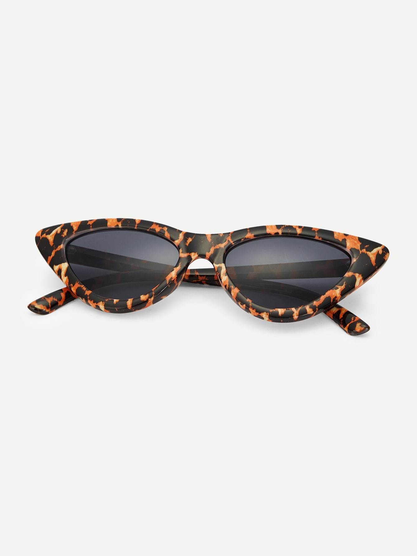 Tortoiseshell Frame Cat Eye Sunglasses