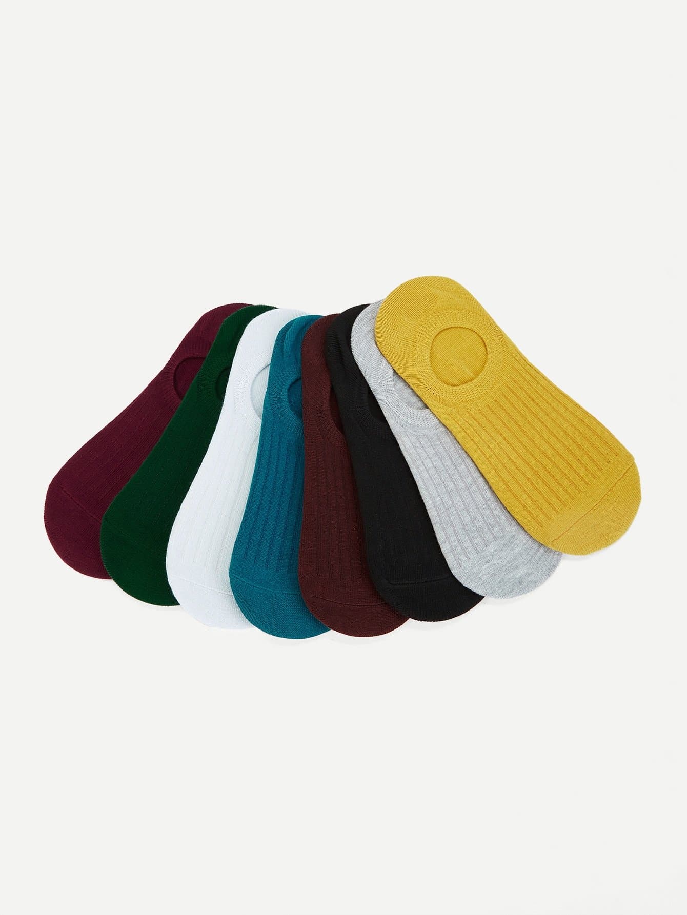 Ribbed Invisible Socks 8pairs