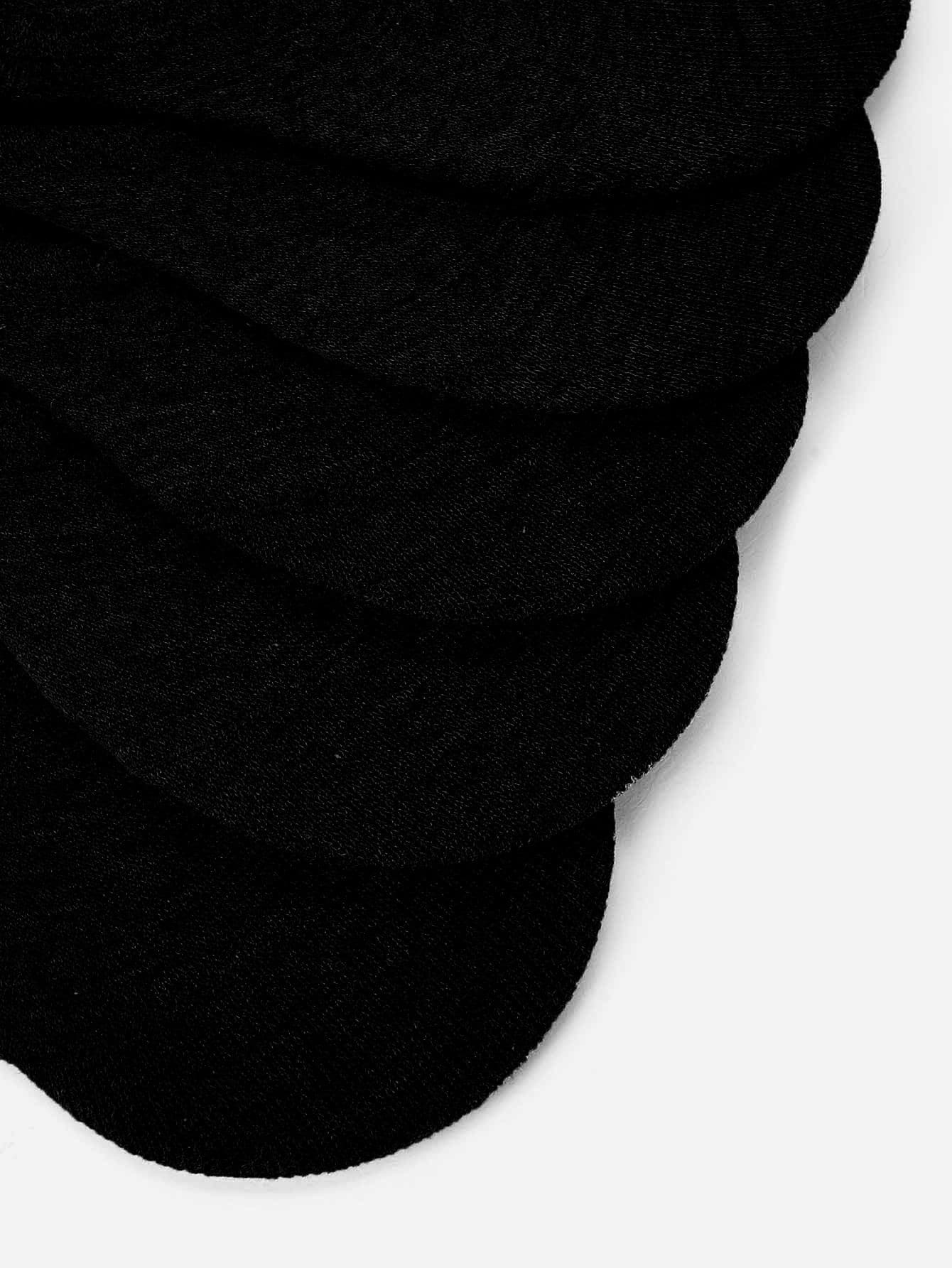 Grey Plain Invisible Socks 5pairs