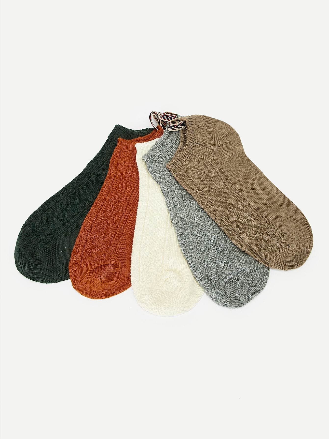 Chevron Ankle Socks 5pairs