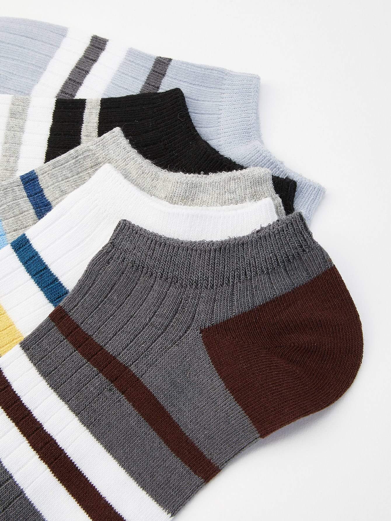 Striped Ankle Socks 5pairs
