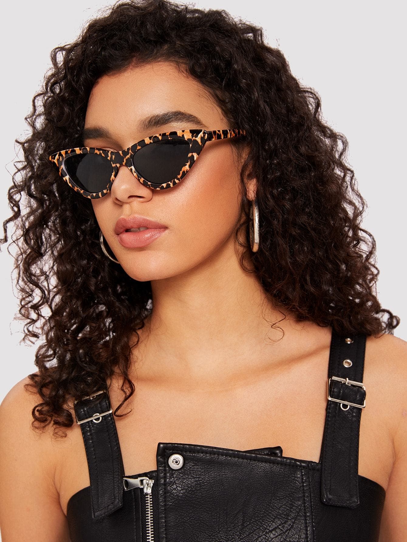 Tortoiseshell Frame Cat Eye Sunglasses