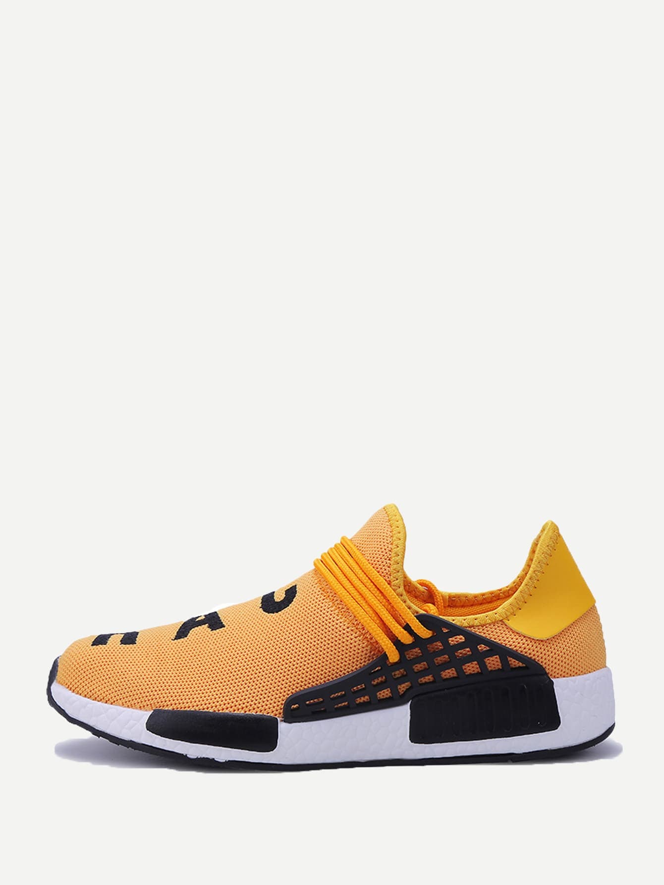 Yellow Slip On Mesh Sneakers
