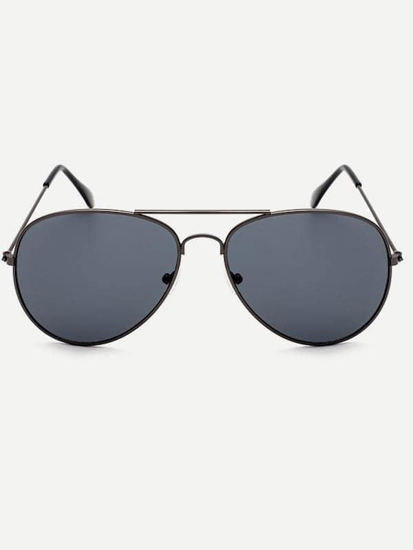 Grey Boho Top Bar Aviator Sunglasses