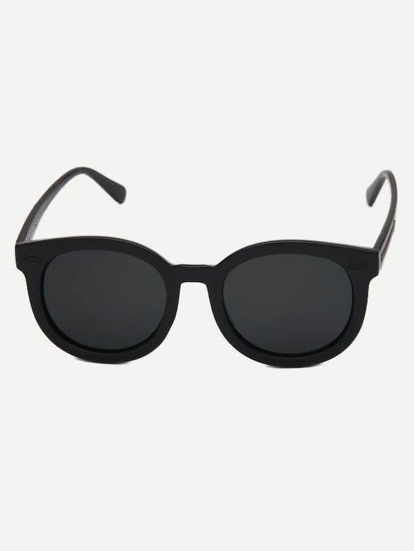 Black Boho Flat Lens Sunglasses