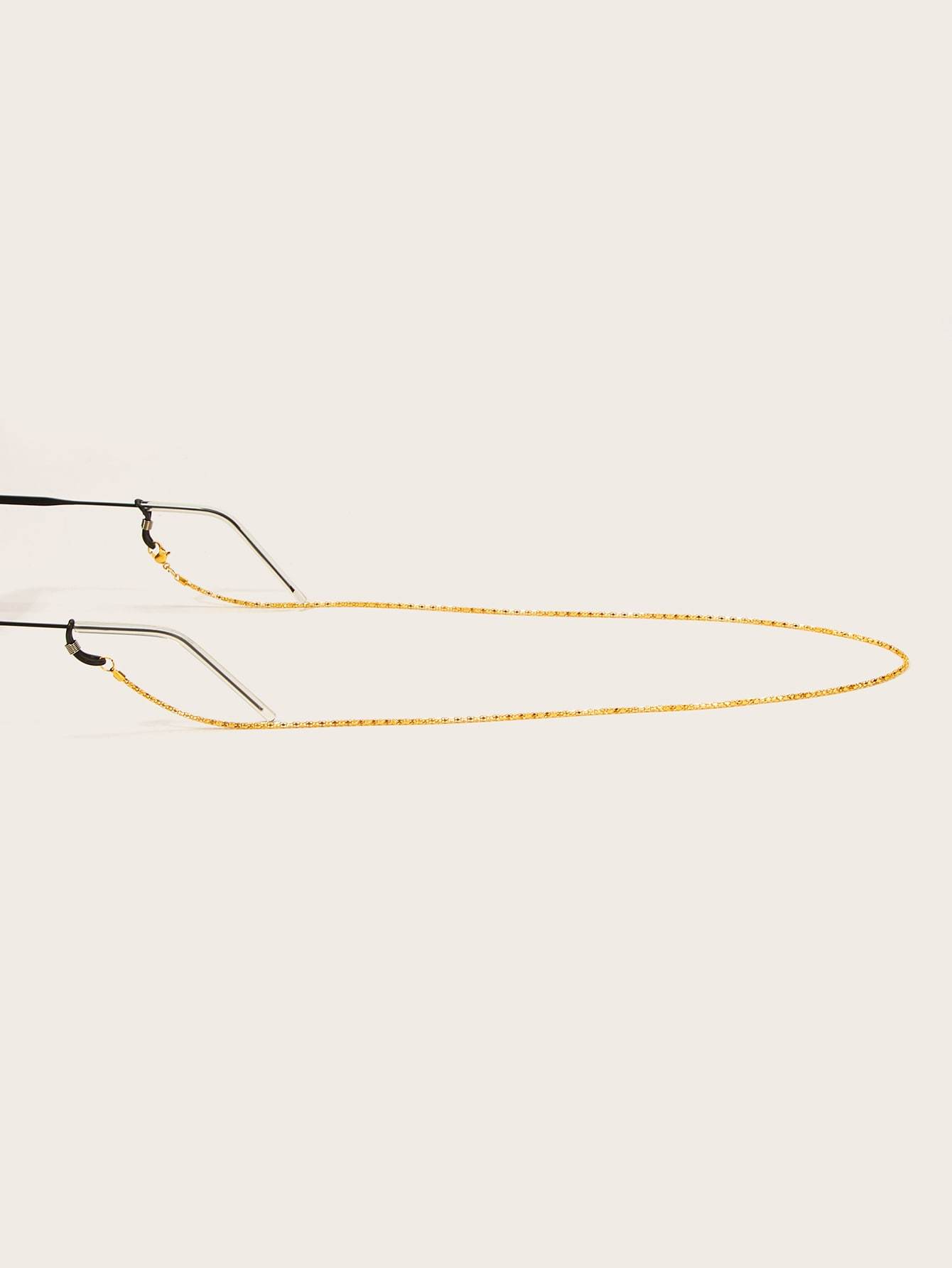 Gold Metallic Glasses Chain