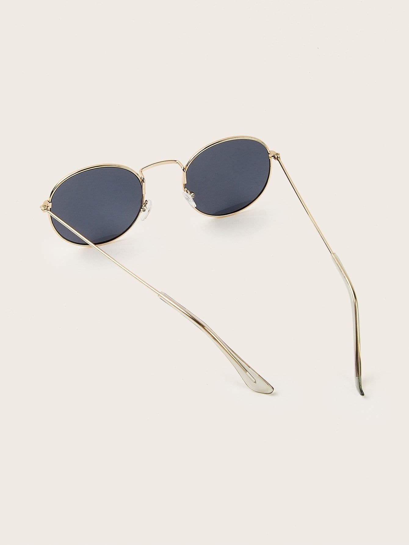 Black Metal Frame Tinted Lens Sunglasses