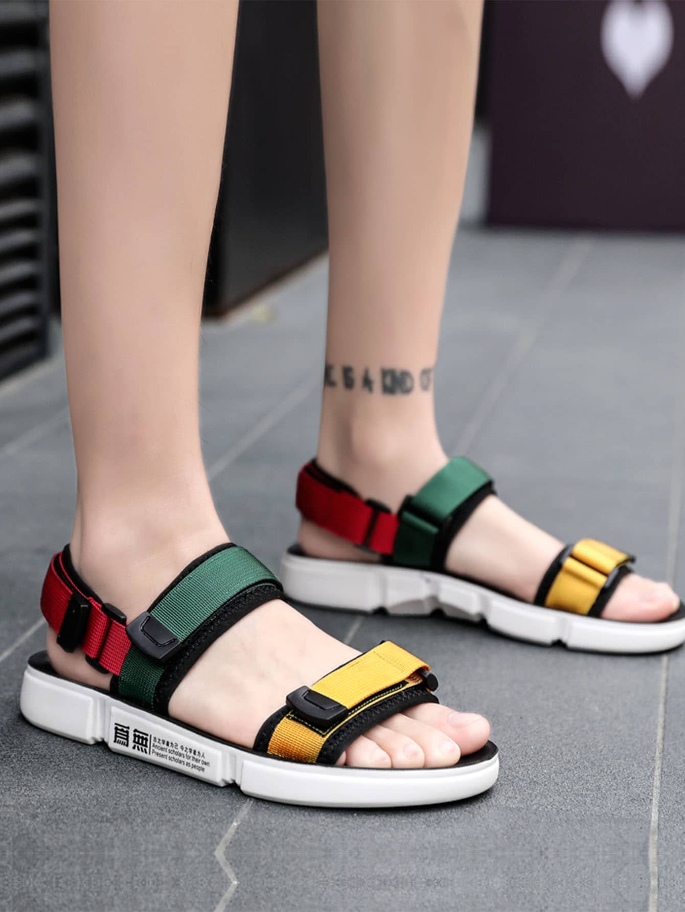 Two Part Open Toe Sandals