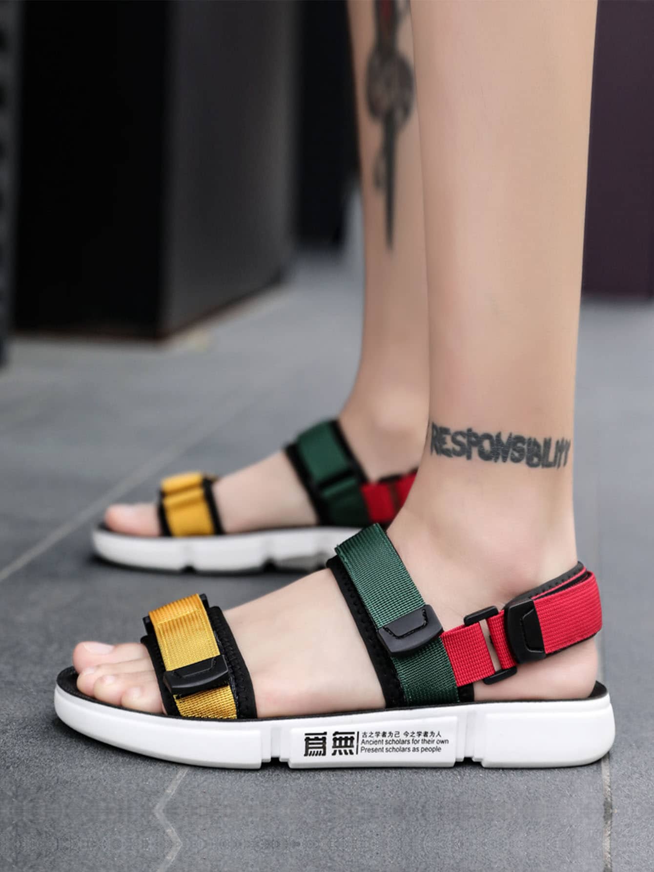 Two Part Open Toe Sandals