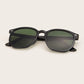 Black Rivet Decor Flat Lens Sunglasses