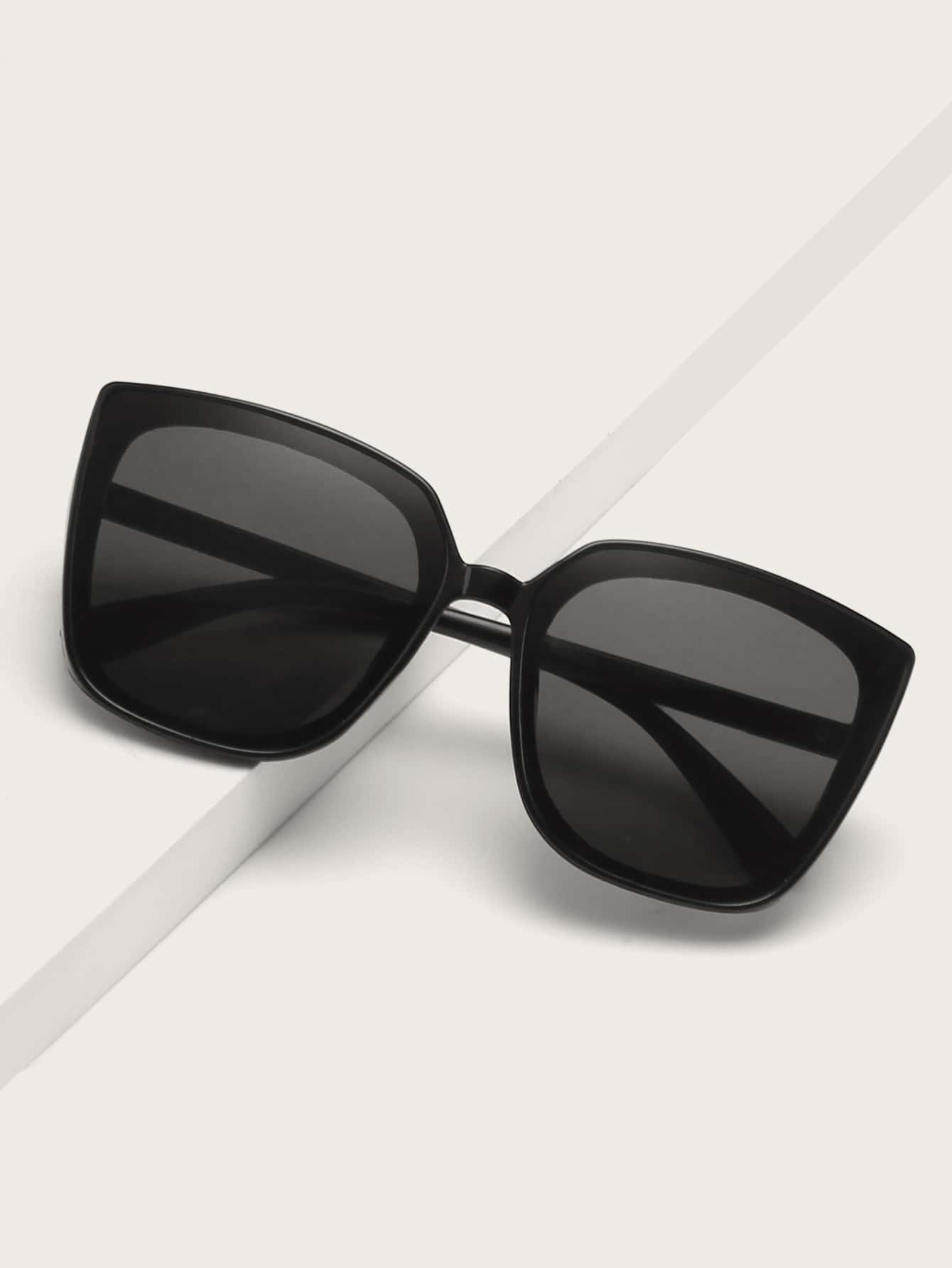 Black Square Acrylic Frame Sunglasses