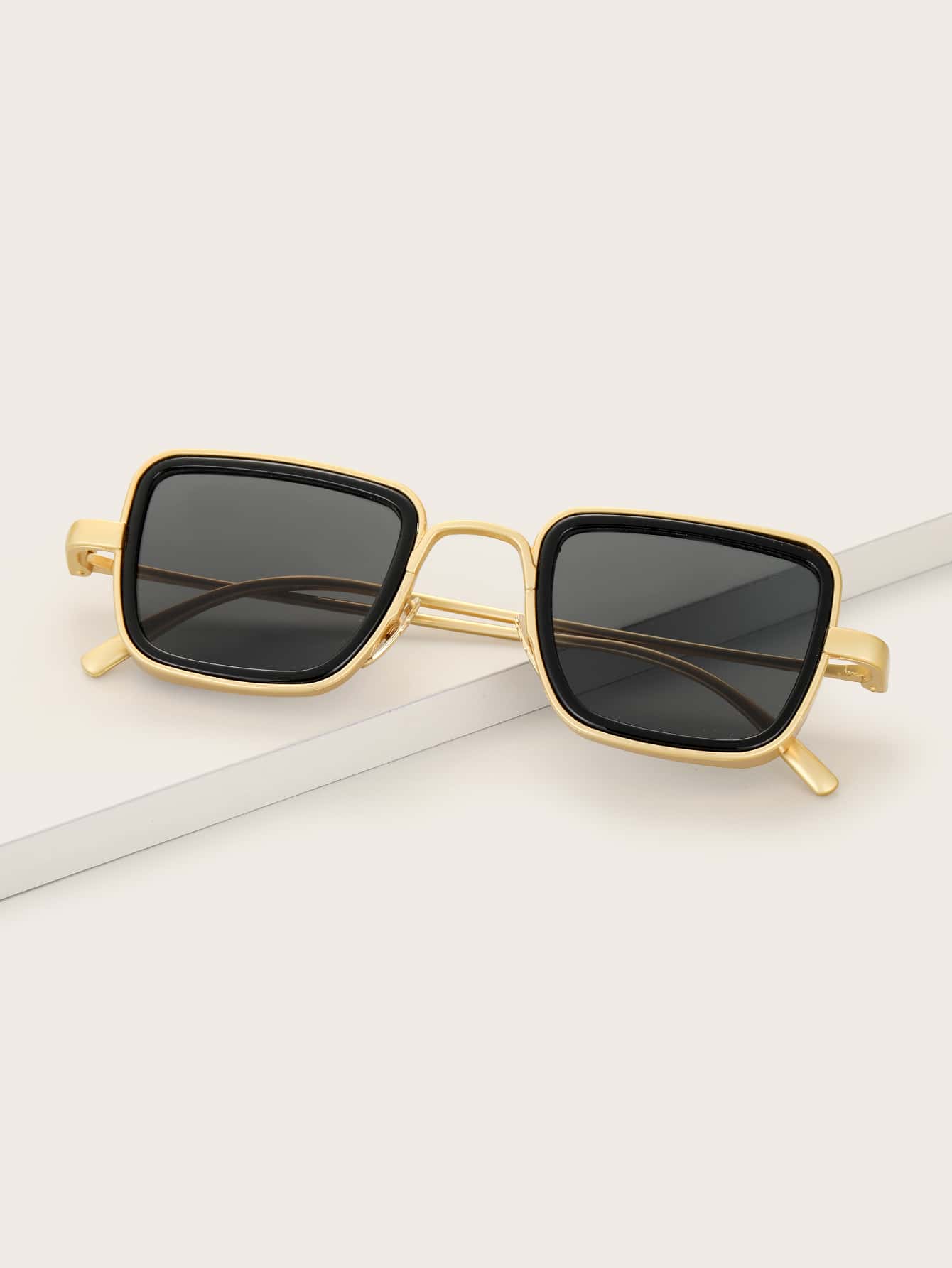 Square Metal Frame Sunglasses