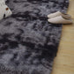 Grey Solid Faux Fur  Floor Mat