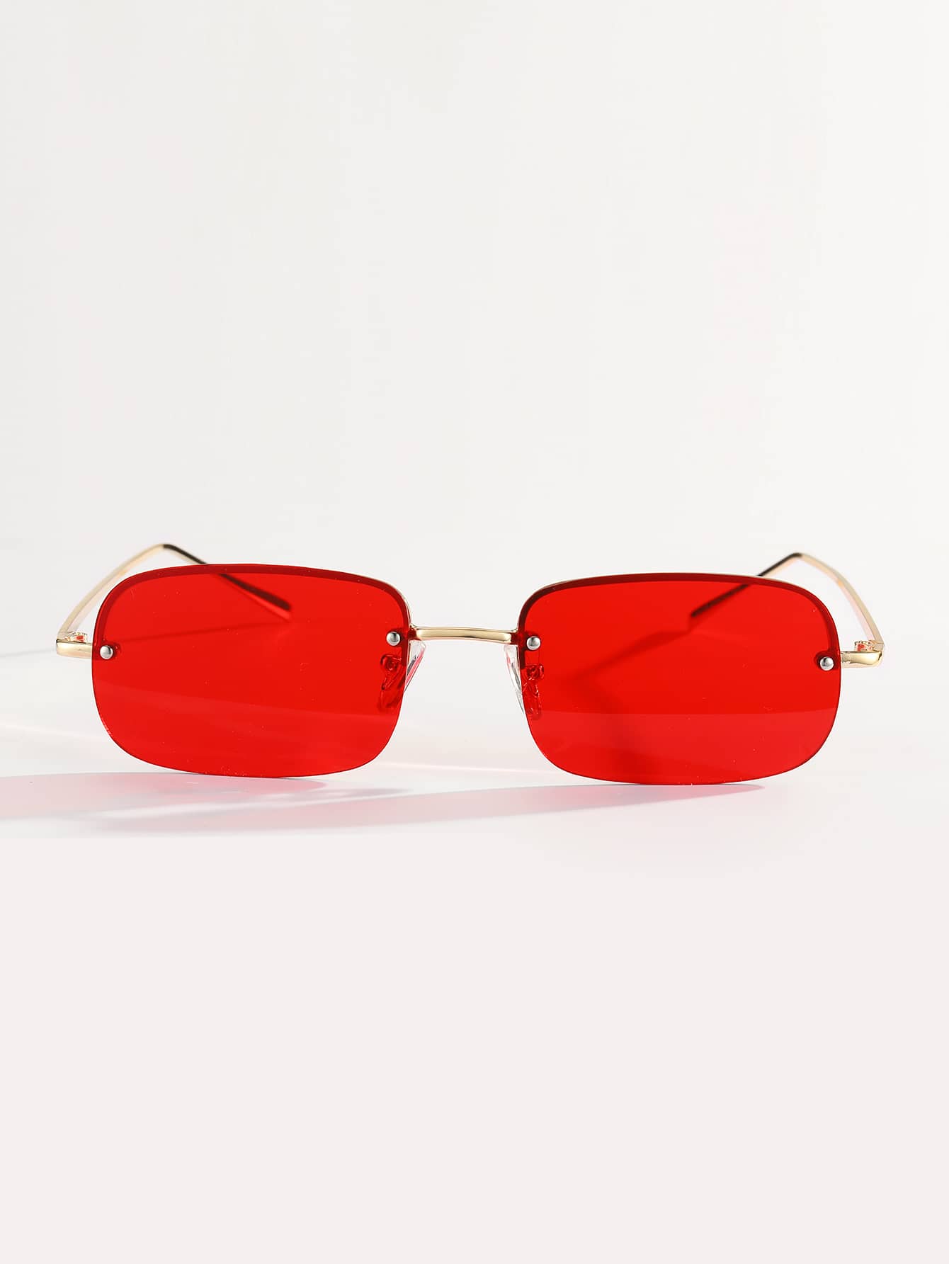 Rimless Boho Tinted Lens Sunglasses