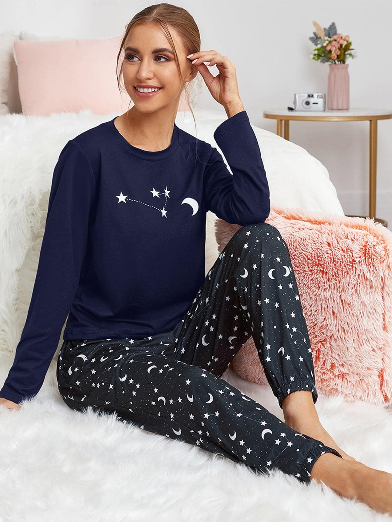 Galaxy Print Pyjama Sleepwear Set