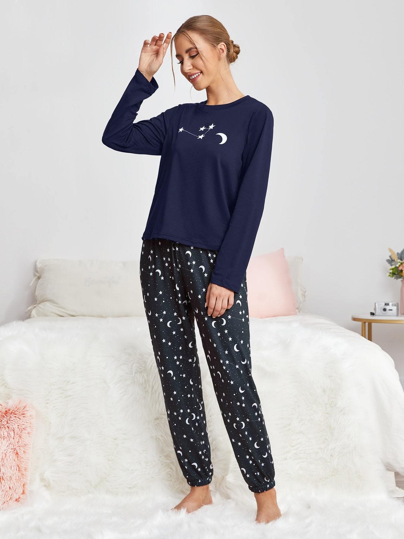 Galaxy Print Pyjama Sleepwear Set