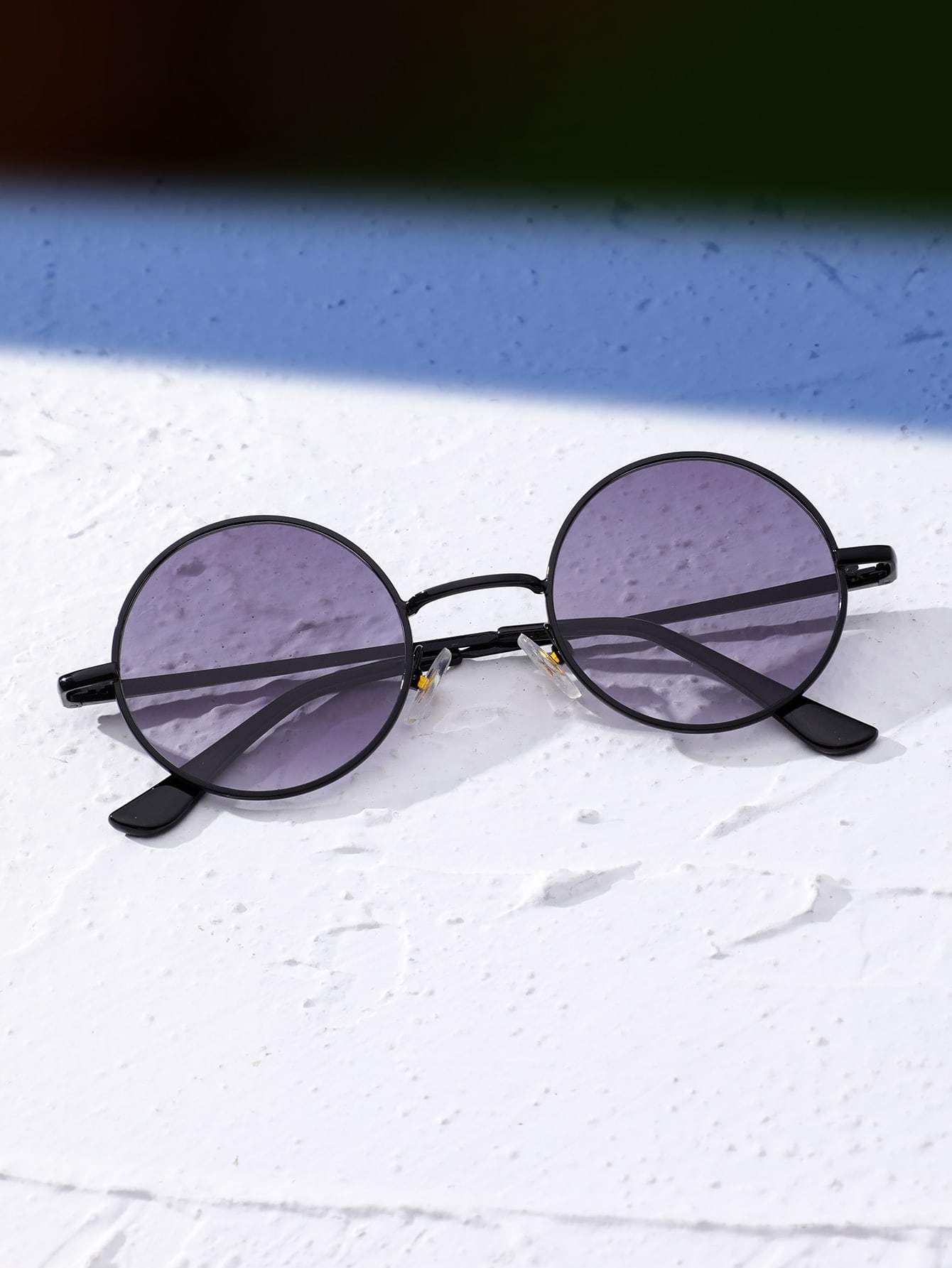 Round Boho Metal Frame UV Protected Sunglasses