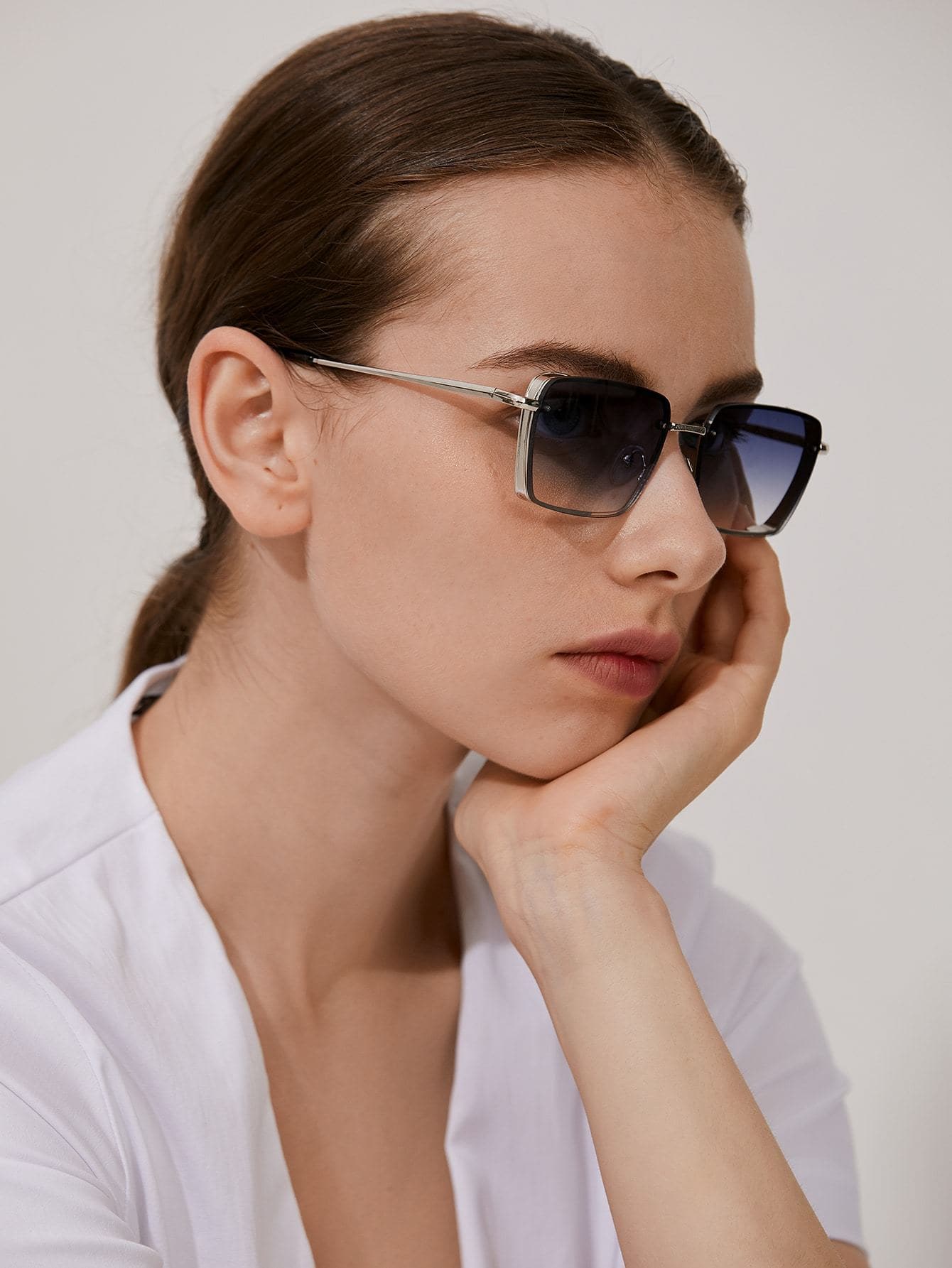 Square Frame UV Protected Sunglasses