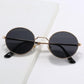 Gold Metal Frame Round UP Protected Sunglasses