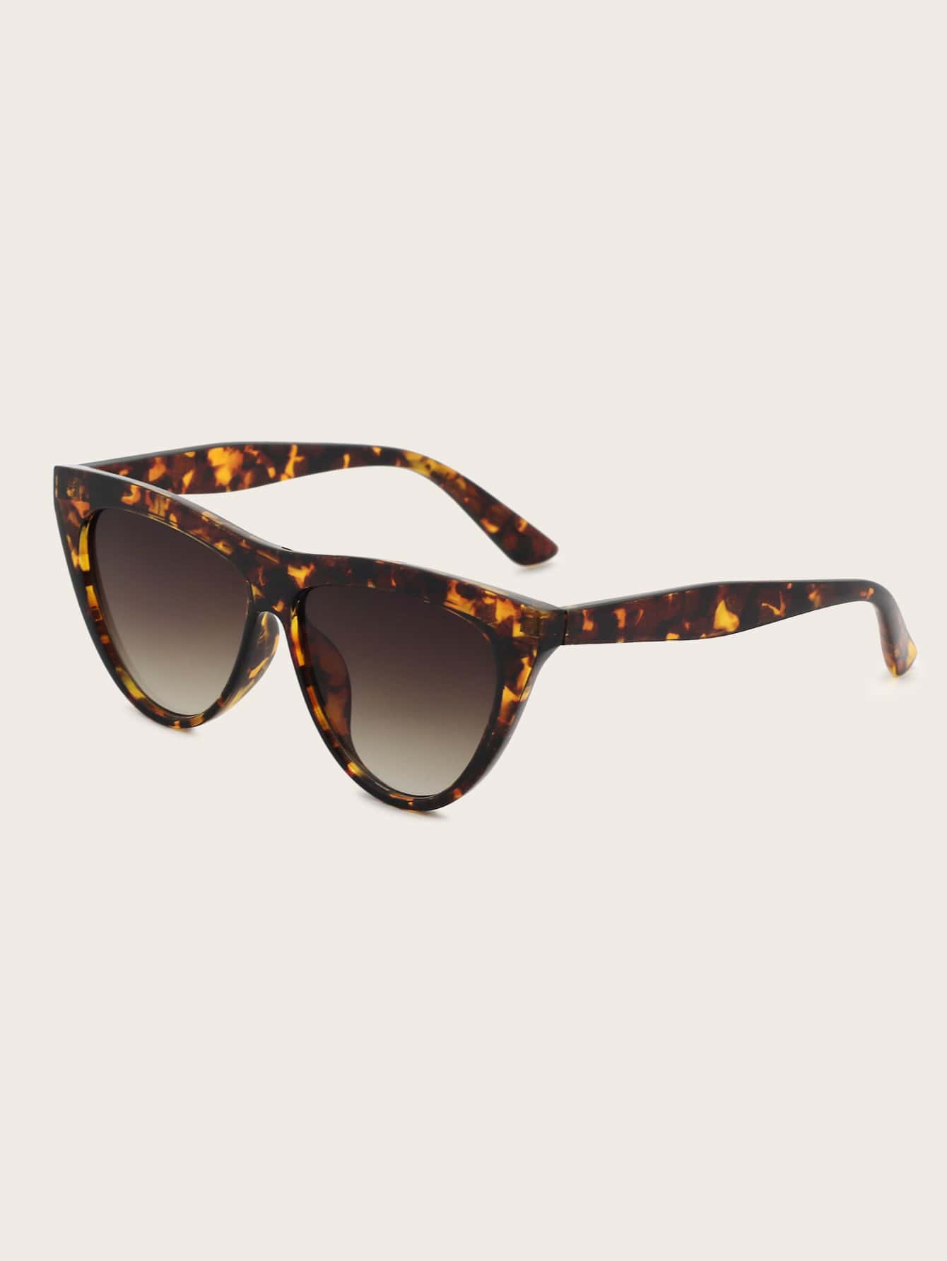 Tortoiseshell Frame Cat Eye Sunglasses