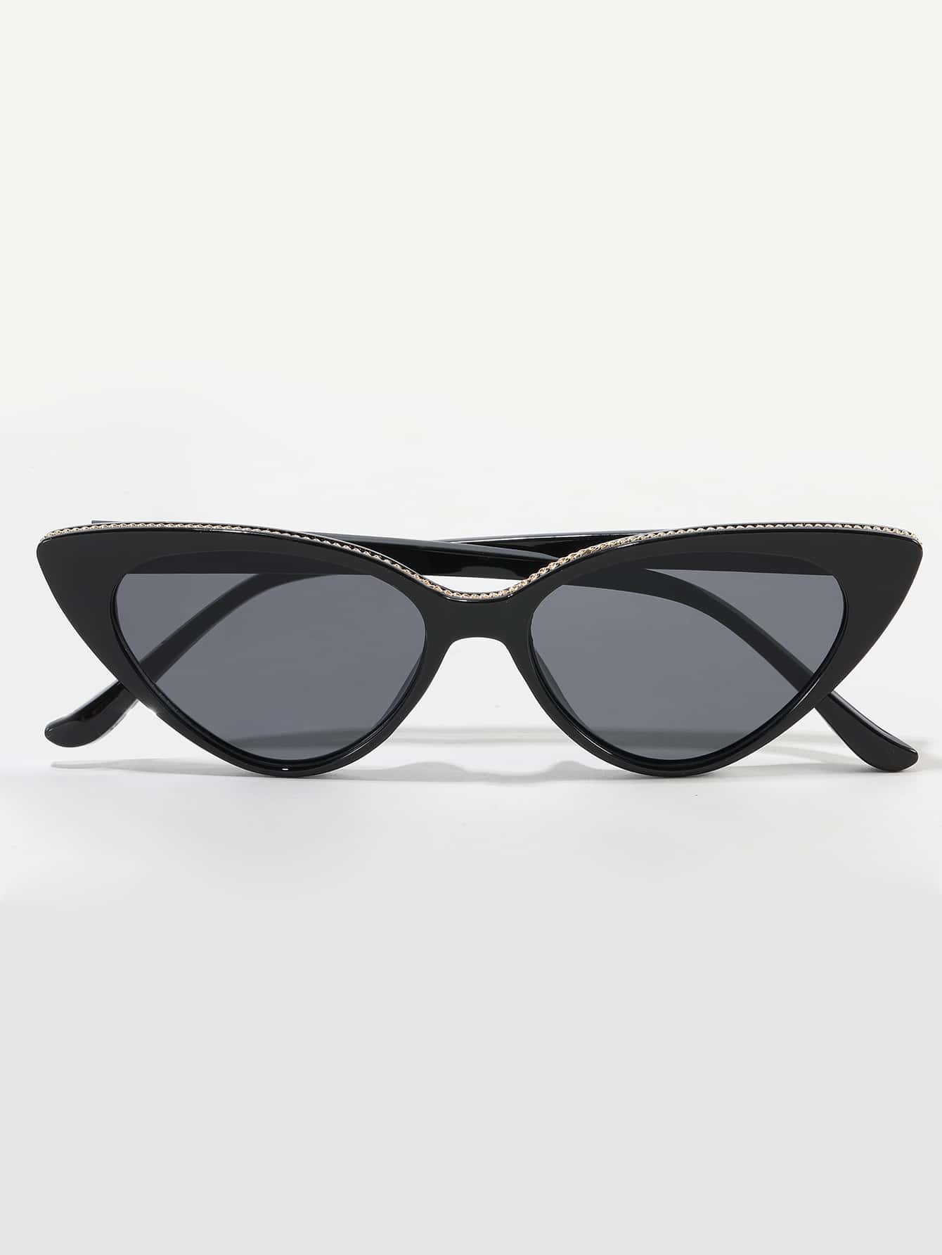 Cat Eye Tinted Lens UV Protected Sunglasses