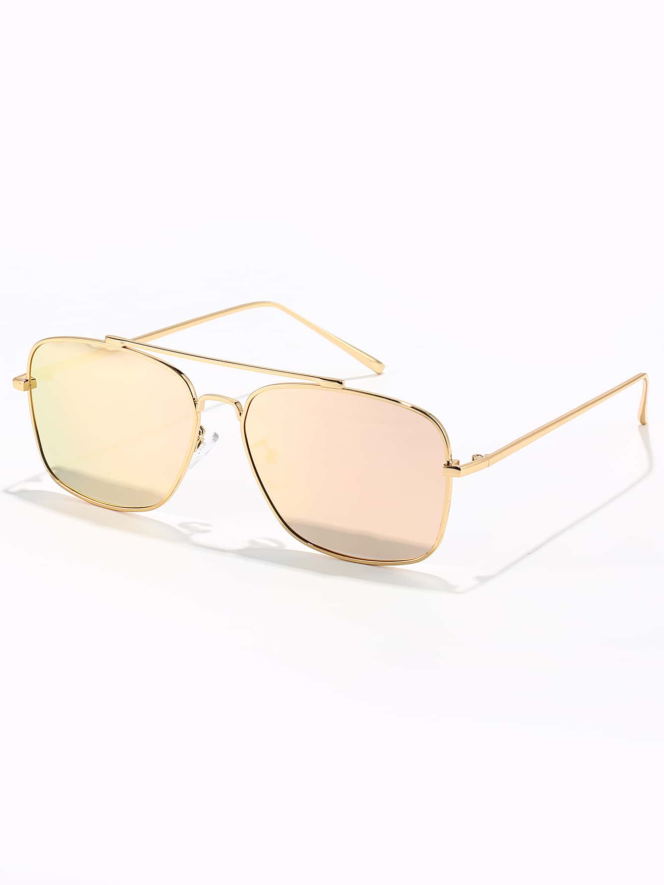 Gold Metal Frame Polarized UV Protected Sunglasses