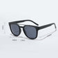 Black Square Geometric Frame UV Protected Sunglasses