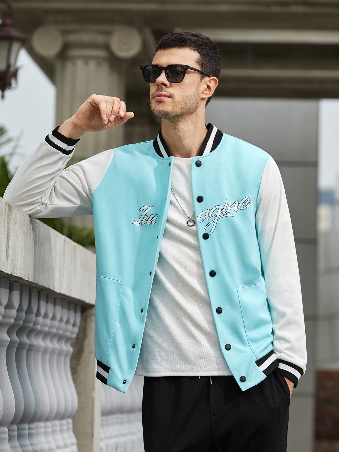 Graphic Cotton Bomber Jacket - Ready-to-Wear 1ABJGX